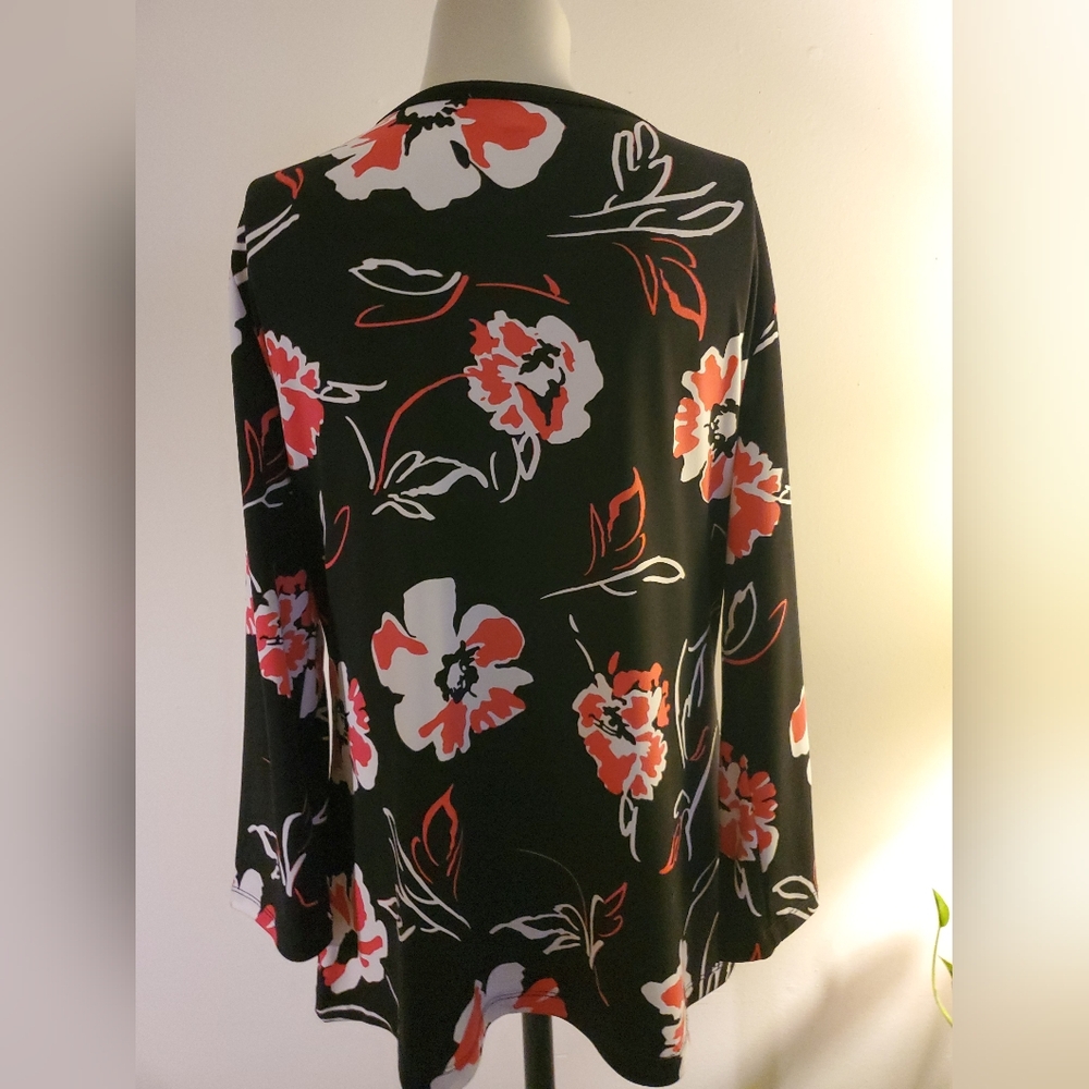 Calvin Klein Floral Fitted Blouse Size Medium - Picture 9 of 9